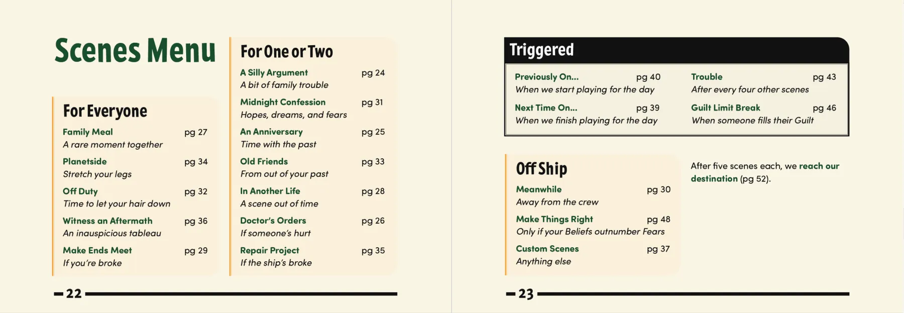 The Space Fam Scenes Menu: Revisited - Dice Exploder