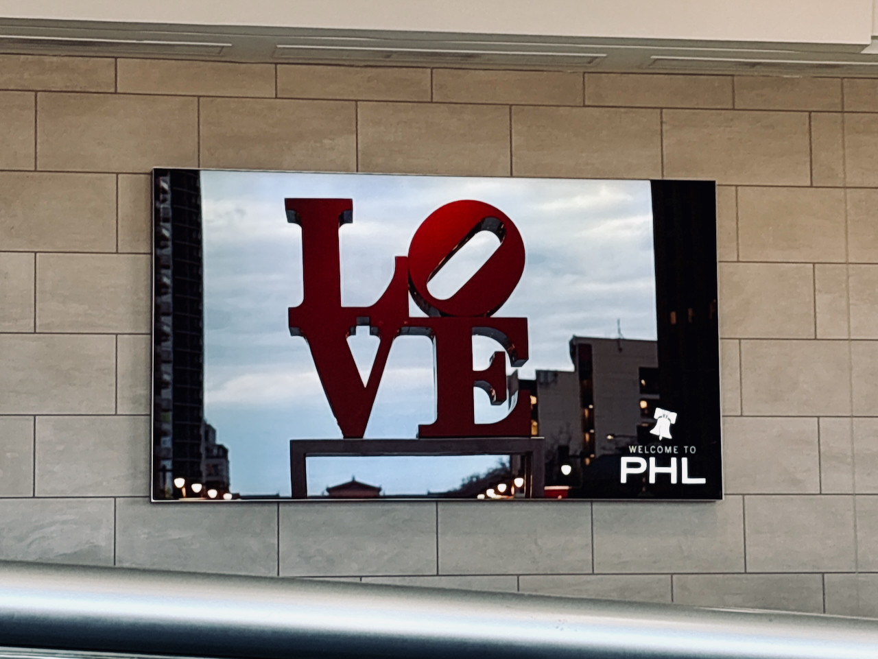 A display of the LOVE artwork in Philadelphia