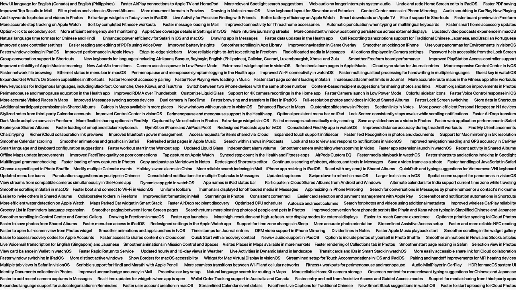 Apple OS 27: The Small Things
