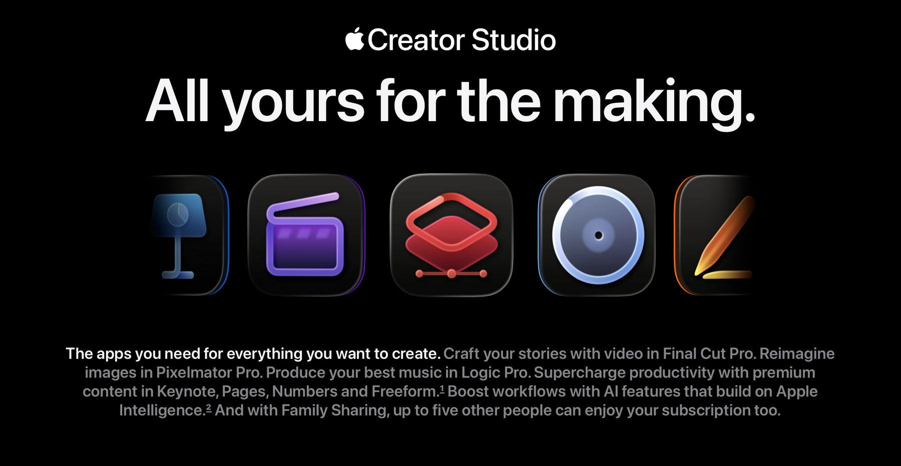 On Apple Creative Studio and subscription models - alvin in the room