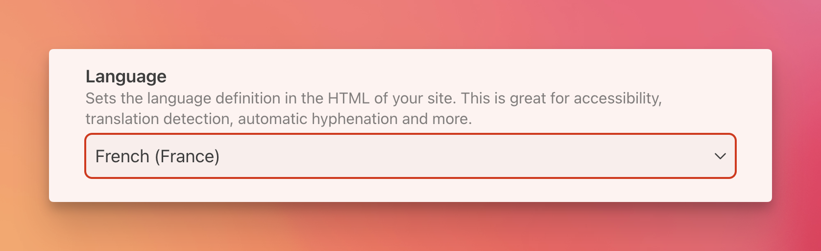 Set Your Site Language - Building Pika Out Loud