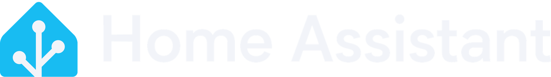 Home Assistant logo: the blue house with antenna
