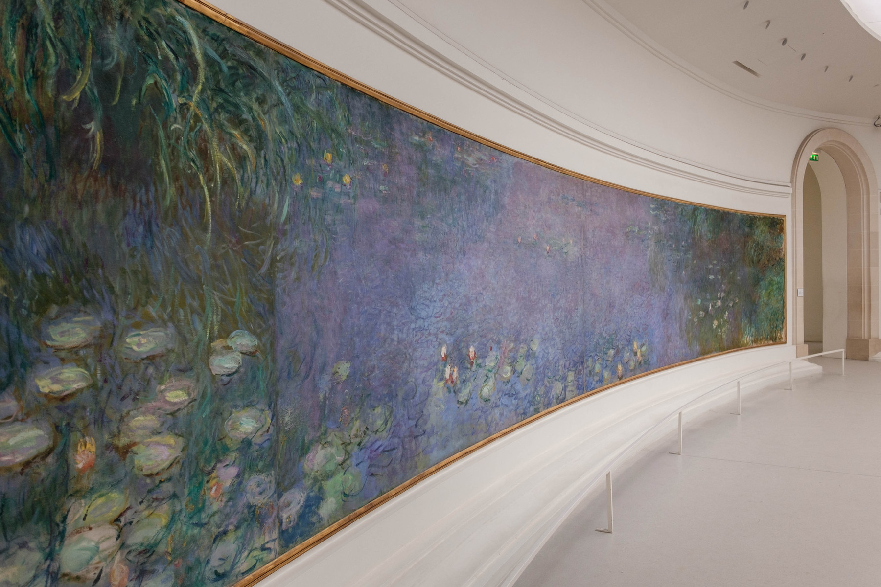 Photograph of Claude Monet’s Water Lilies in the Musée de l’Orangerie